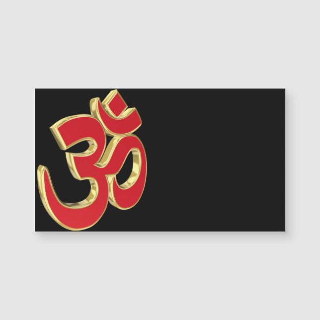 Om-Symbol Magnetkarte (Vorderseite)