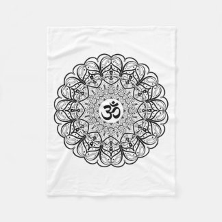 OM-Symbol-Mandala-Decke Fleecedecke
