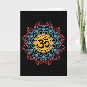 Om Symbol Mandala Flower Meditation Workout Yoga L Karte
