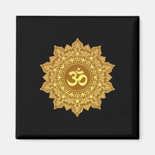 Om Symbol Mandala Heilige Geometrie Zen Yoga Medit Magnet