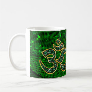 Om Symbol mit "Emerald Stones Cup" Tasse