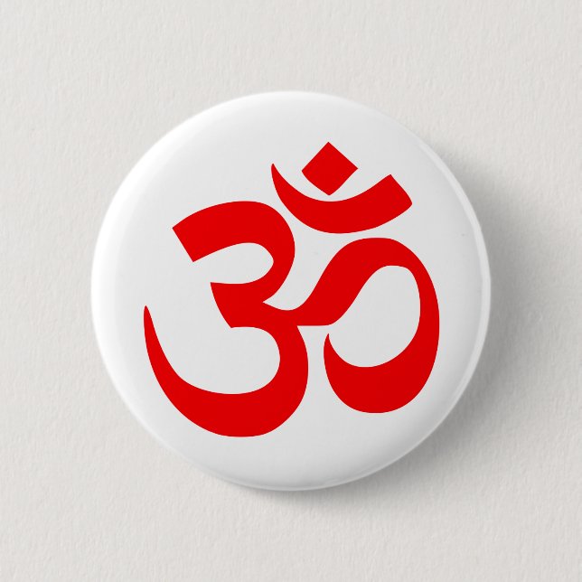 OM-Symbol-mystischer Ton im Hindu und im Button (Vorderseite)