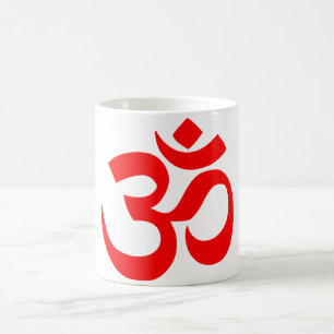 OM-Symbol-mystischer Ton im Hindu und im Tasse