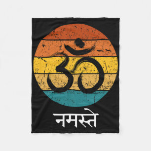 Om-Symbol Namaste Ohm Hindu Zen Tantra Yoga Geist Fleecedecke