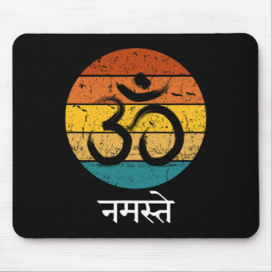 Om-Symbol Namaste Ohm Hindu-Zen-Tantra-Yoga-Geist Mousepad