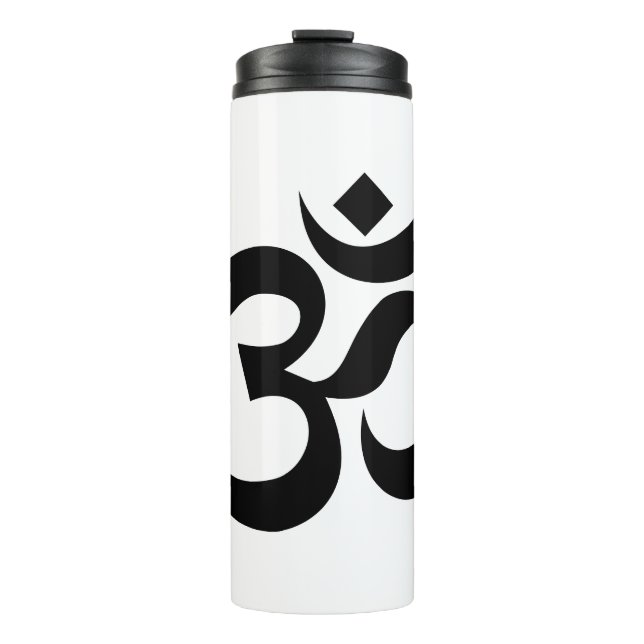 Om Symbol Ohm Yoga Spiritueller Buddhismus Thermosbecher (Vorderseite)