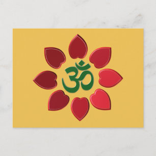 Om-Symbol Postkarte