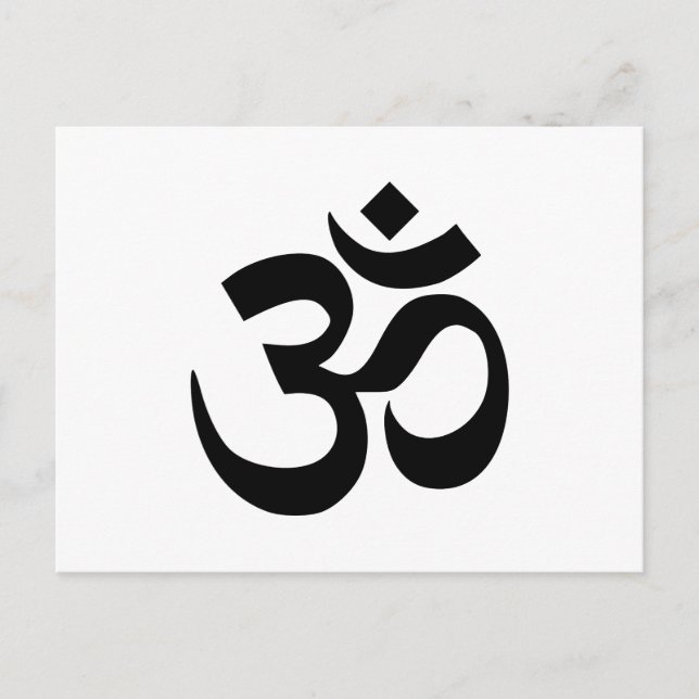 Om Symbol Postkarte (Vorderseite)