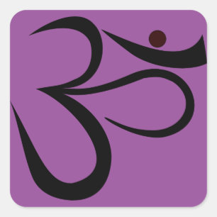 Om-Symbol Quadratischer Aufkleber