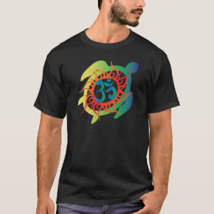 OM-Tatto-Vibrierend-Schildkröte T-Shirt