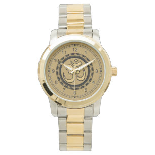 Om Watch Gold Design Armbanduhr
