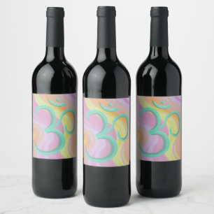Om Wine Label Weinetikett