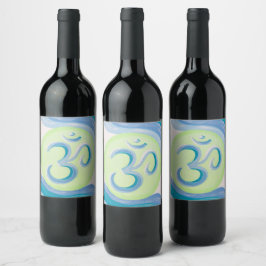 Om Wine Labels Weinetikett