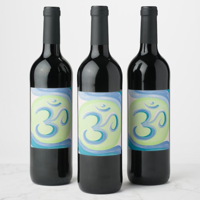 Om Wine Labels Weinetikett (Flaschen)