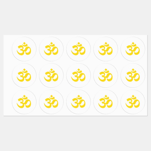 Om Yellow Stickers Etiketten (Blatt)