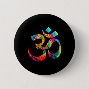 Om Yoga Aum Ohm Hindu spirituelle Meditation Tie D Button