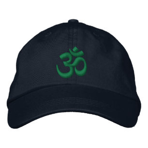 OM-Yoga Chakra Grün oder fertigen es Stickerei Bestickte Kappe