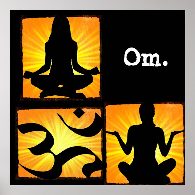 Om Yoga Medical Poster (Vorne)