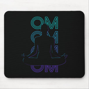 Om Yoga Meditation Buddhistischer Buddhismus Retro Mousepad