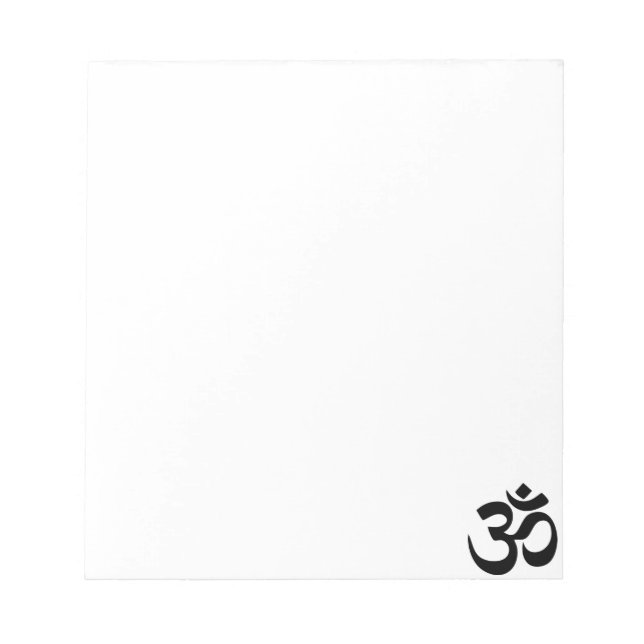 Om Yoga Notizblock (Vorderseite)