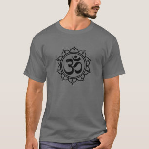 Om Yoga Ohm Hindu Meditation Zen Mandala Blume Sp T-Shirt