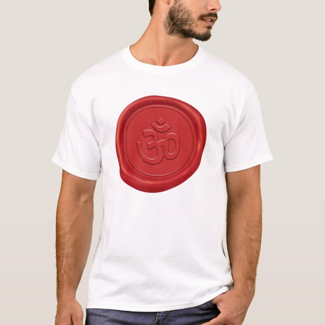 OM-Zeichen-Wachs-Siegel T-Shirt (Vorderseite)