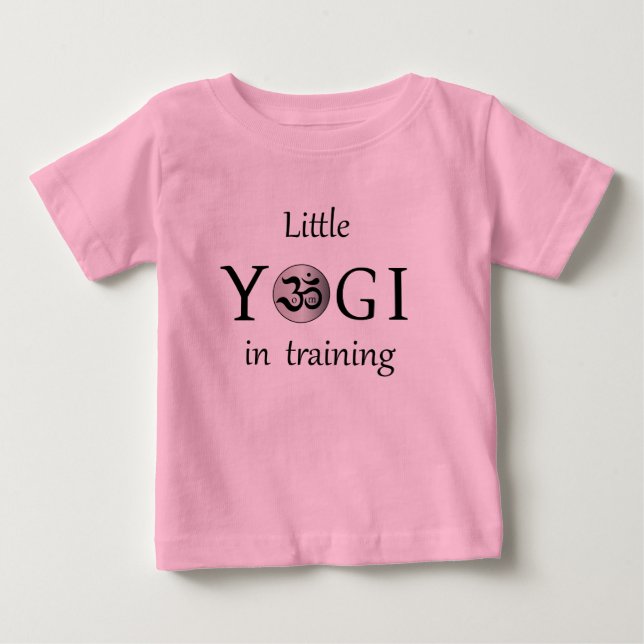 Om zen niedlich Yogi Yogi Baby Tutu Bodysuit Pink T-shirt (Vorderseite)
