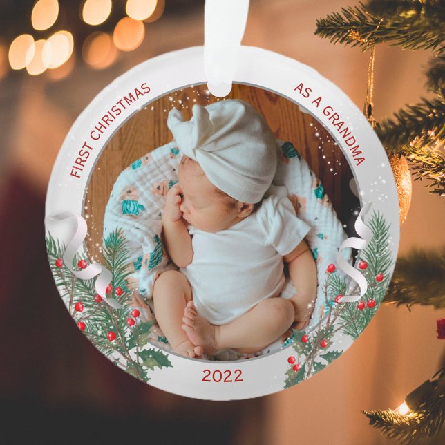 Oma 1. Weihnachtsklassische Silber-Pflanze Ornament (Von Creator hochgeladen)