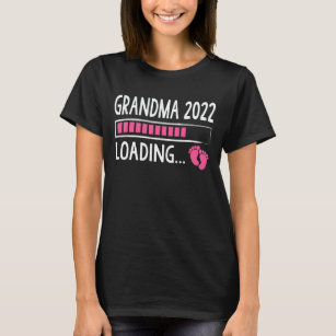 Oma 2022 Ankündigung der sonnigen Schwangerschaft T-Shirt