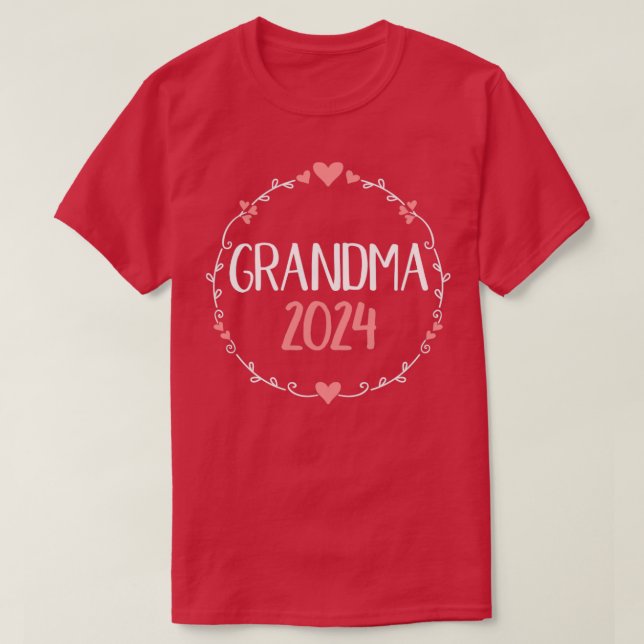 Oma 2024 für neue Großmutter T-Shirt (Design vorne)