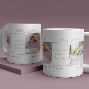 Oma 3 Hochformat-Foto Liebende Worte Weiblich Kaffeetasse