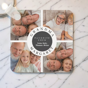 Oma 4 Fotocollage Erinnerungsstück Familienschenku Schlüsselanhänger