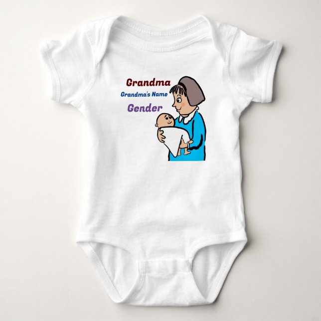 Oma 5 baby strampler (Vorderseite)