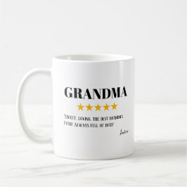 Oma 5 Star Review | Super Oma Geschenk Kaffeetasse