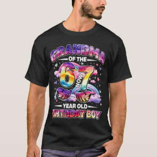 Oma 67 Geburtstag 7 Jahre alt Wasserfarbe Pastell T-Shirt