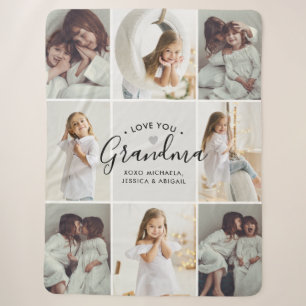 Oma 8-Foto individuell gestaltetes Geschenk mit Te Sherpadecke
