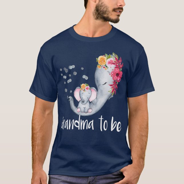 Oma als Elefantendusche für Mädchen T-Shirt (Vorderseite)