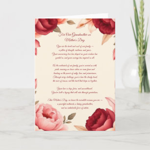 Oma am Muttertag Feiertagskarte