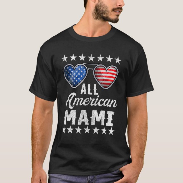 Oma Amerikanische Unabhängigkeitstag Womens All Am T-Shirt (Vorderseite)