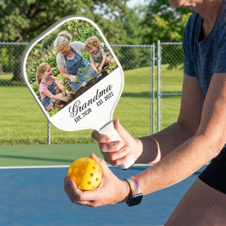 Oma-Andenken-Foto-Geschenk seit Jahren Pickleball Schläger