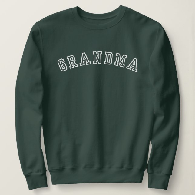 Oma Athletic Outlinetext Sweatshirt (Design vorne)