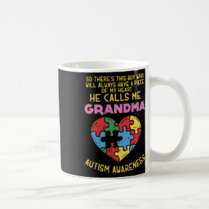 Oma Autismus-Bewusstsein Autistischer Junge Stück Kaffeetasse