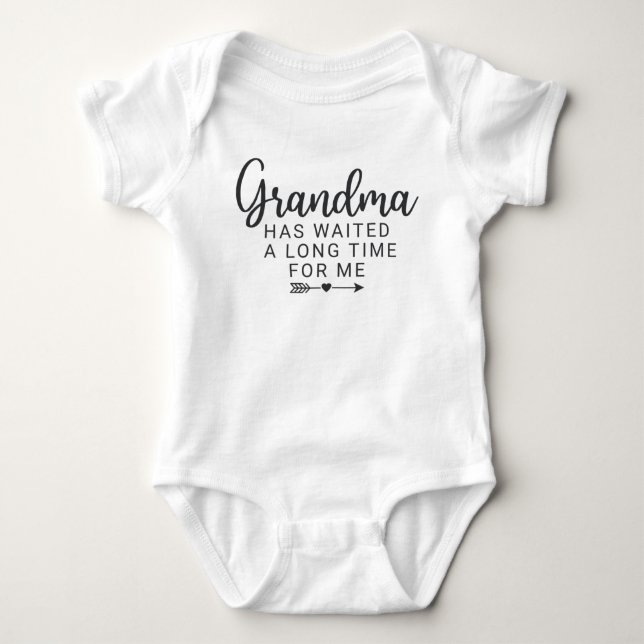 Oma Baby Ankündigung Strampler (Vorderseite)