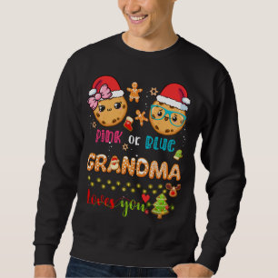 Oma Baby Gender Reveal Christmas Gingerbread B Sweatshirt