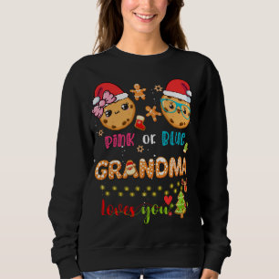Oma Baby Gender Reveal Christmas Gingerbread B Sweatshirt