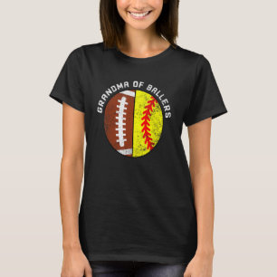Oma Ballers Football Softball Großma T-Shirt