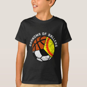 Oma Ballers Fun Softball Fußball Basketball T-Shirt