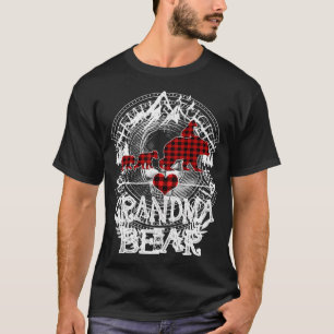 Oma Bär Weihnachts-Pyjama Rot kariert Büffel Fa T-Shirt