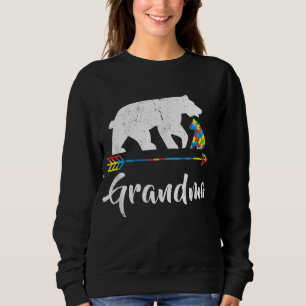 Oma Bear Autismus Sensibilisierung Proud Autismus Sweatshirt