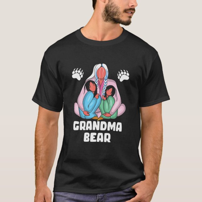Oma Bear Family Native American Liebe T-Shirt (Vorderseite)